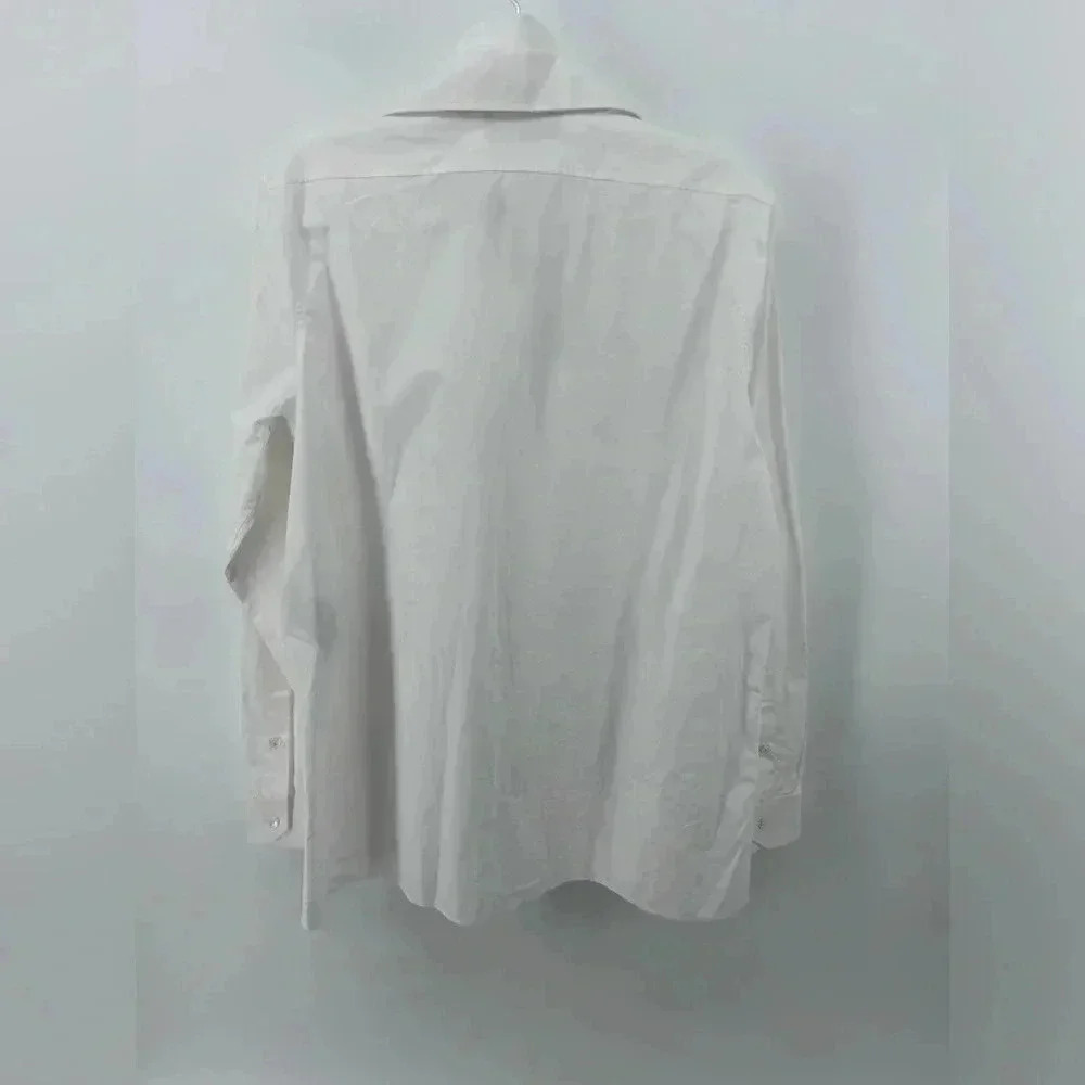 NWT $1400 VALENTINO Shirt IT40 US4 White Double Collar Made in Italy - Picture 6 of 13